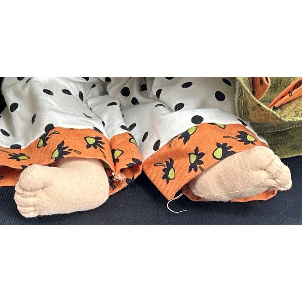 Banana Danna Doll Figure Fall Halloween Cloth Hand Crafted 13" - Picture 5 of 7